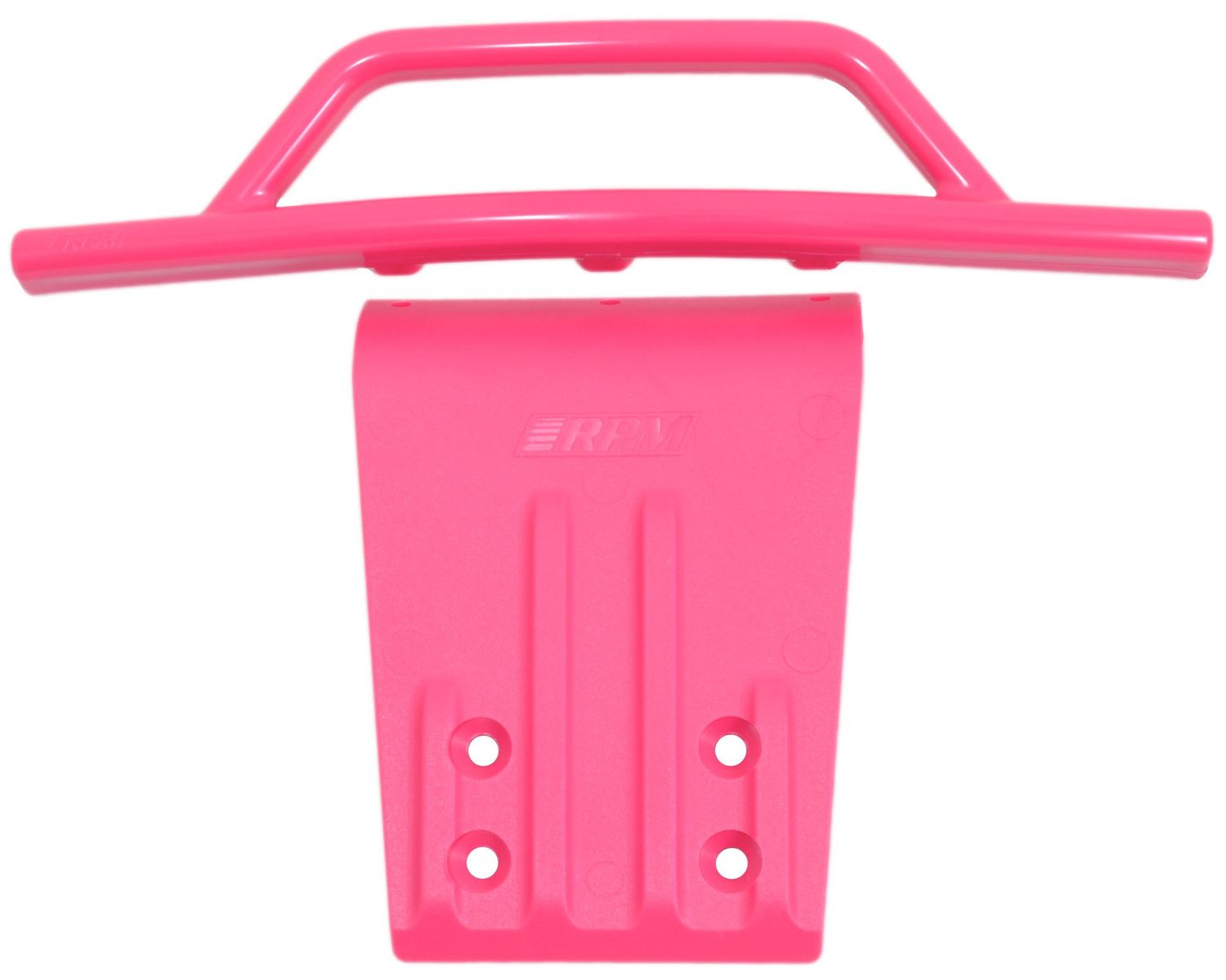 RPM80957 RPM Front Bumper and Skid Plate, for Traxxas Slash 2wd & Nitro Slash, Pink