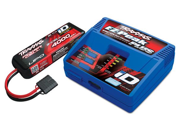 TRA2994 Traxxas Battery/charger completer pack (includes #2970 iD charger (1), #2849X 4000mAh 11.1v 3-Cell 25C LiPo Battery (1))