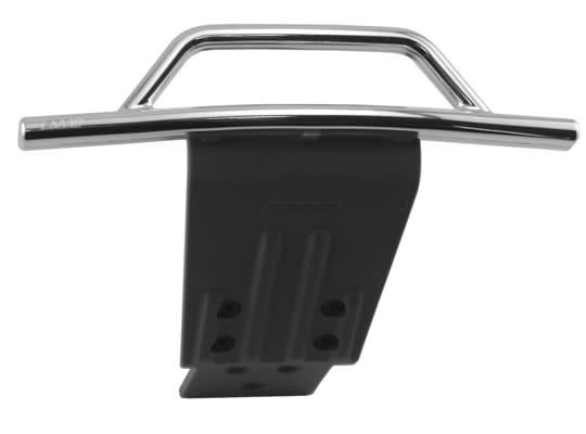 RPM80023 RPM Chrome Front Bumper & Skid Plate for the Traxxas Slash 4x4