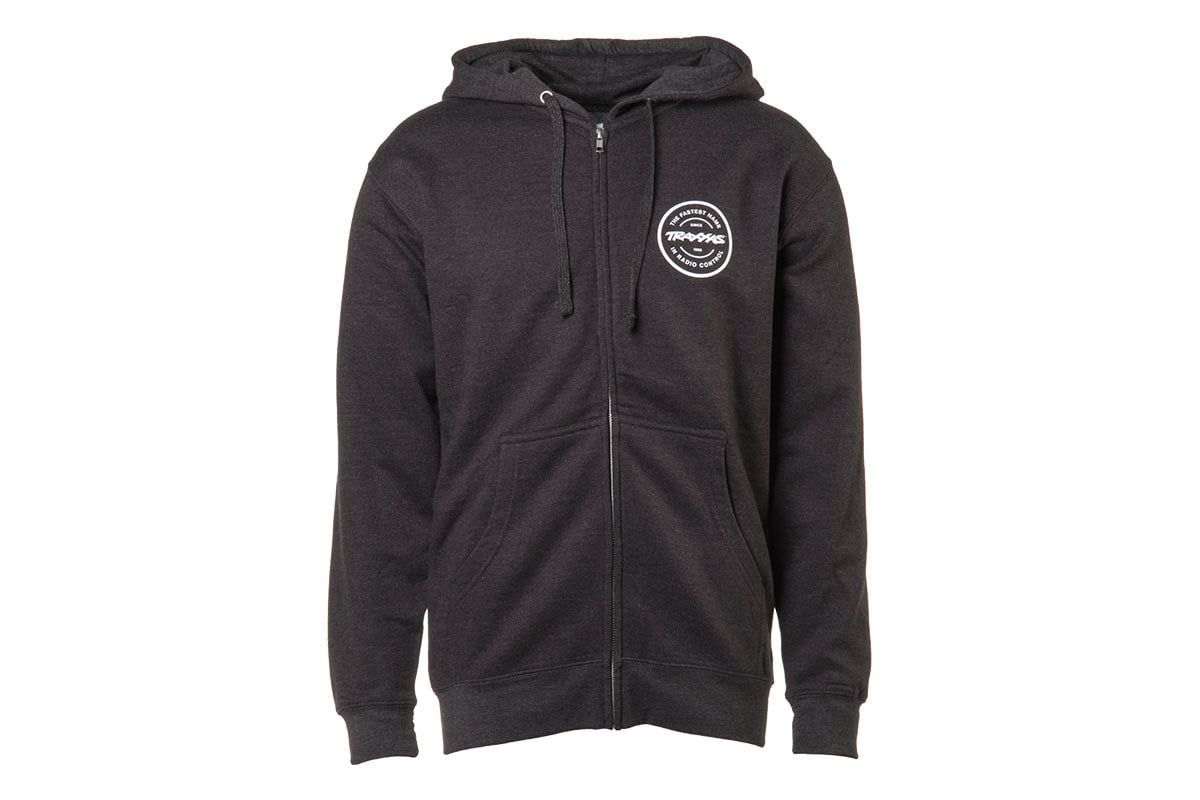 TRA1390 Traxxas Token Zip Hoodie Charcoal