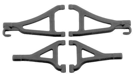 RPM80692 RPM Front Upper/Lower A-Arms, for Traxxas 1/16 E Revo, Black