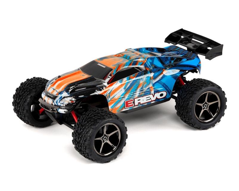 TRA71054-1 Traxxas E-Revo: 1/16-Scale 4WD Racing Monster Truck with TQ 2.4Ghz Radio System