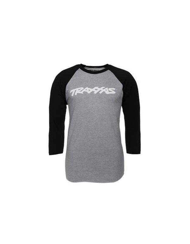 TRA1369 Traxxas Traxx Raglan Shirt Grey/Blk