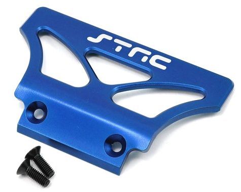SPTST2735B ST Racing Concepts Stampede/Rustler/Bandit Alum. Oversized Front Bumper (Blue)