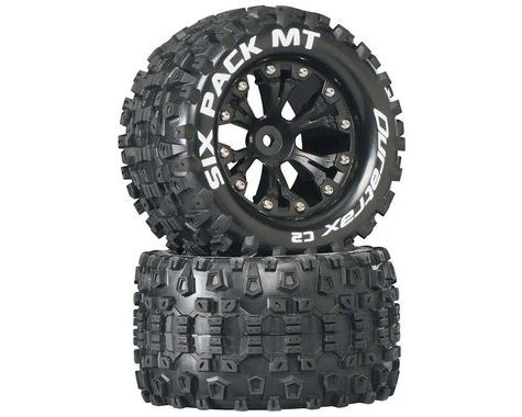 DTXC3520 Duratrax Six Pack MT 2.8 2WD Mounted Rear C2 Black (2)