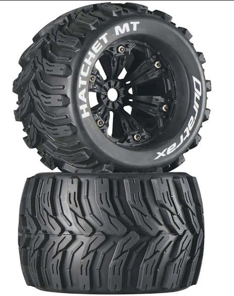 DTXC3510 Duratrax Lockup MT 2.8'' 2WD Mounted 1/2'' Offset Blk (2)