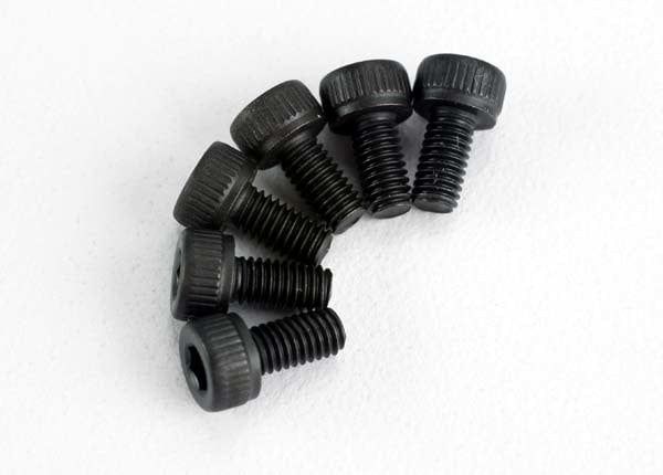 TRA2554 Traxxas Screws, 3x6mm cap-head machine (hex drive) (6)