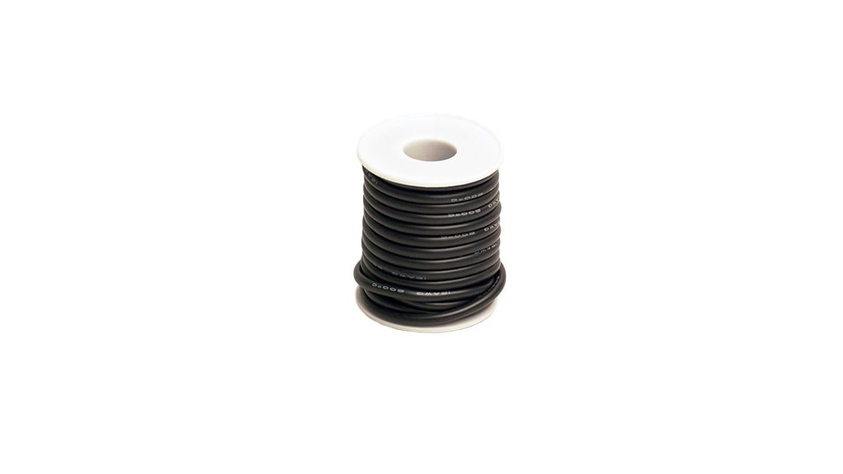 RCE1205 Racers Edge 12 Gauge Silicone Ultra-Flex Wire (Black) (1ft)