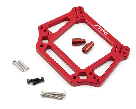 SPTST3639R ST Racing Concepts Aluminum 6mm Heavy Duty Front Shock Tower for Traxxas Stampede/Rustler/Bandit/Slash (Red)