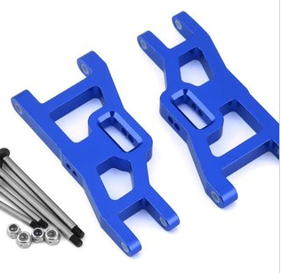 SPTST3631XB ST Racing Concepts Heavy Duty Front Suspension Arms Kit w/ Lock-Nut Hinge-Pins, for Traxxas Rustler/Stampede (Blue)