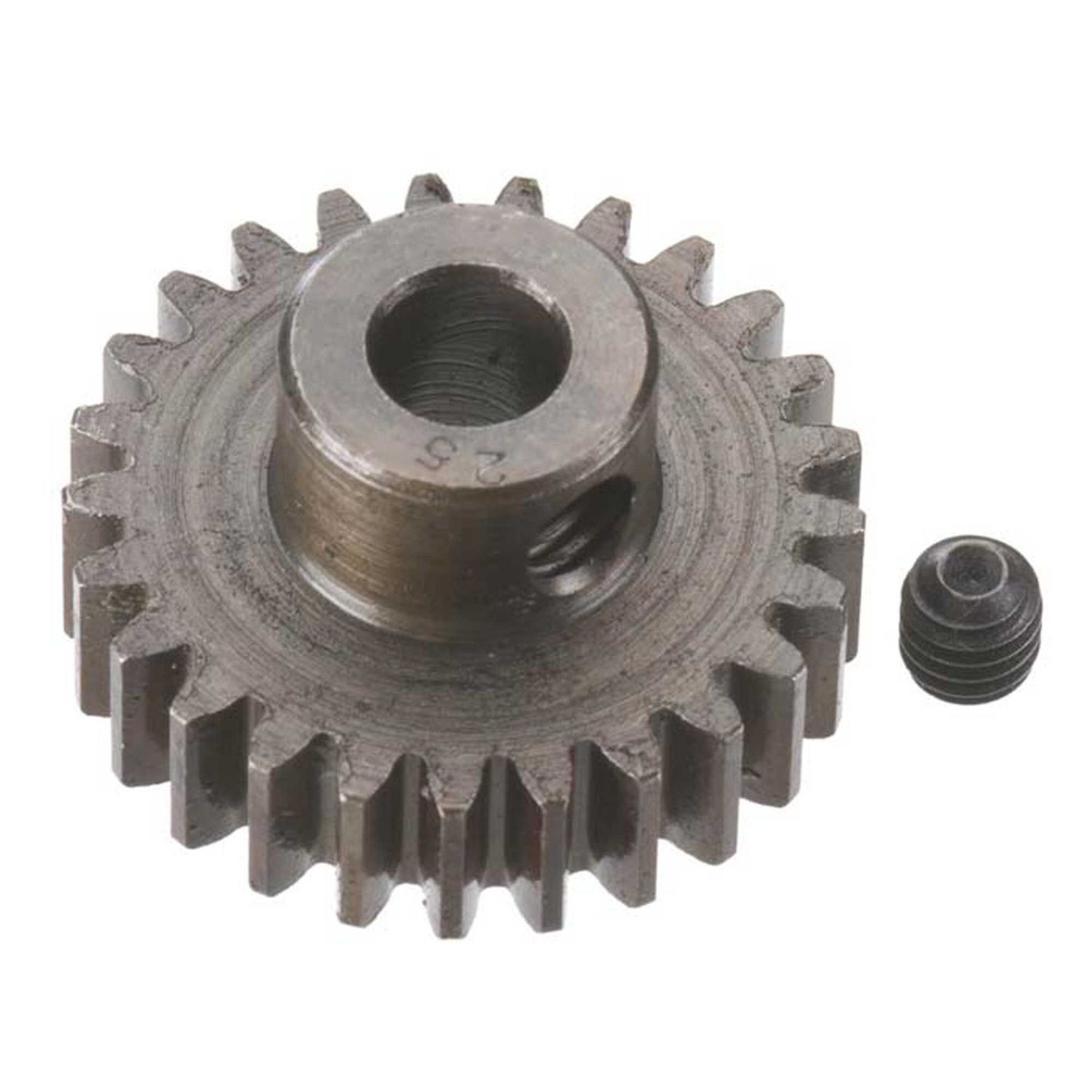RRP8725 Robinson Racing Products Extra Hard Steel .8 Mod Pinion Gear w/5mm Bore (25T) RRP8725 Robinson Racing Products Extra Hard Steel .8 Mod Pinion Gear w/5mm Bore (25T)