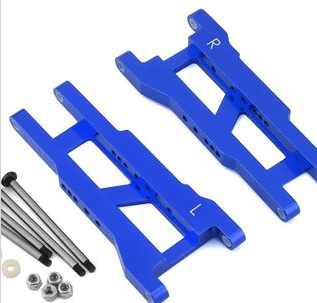 SPTST3655XB ST Racing Concepts Heavy Duty Rear Suspension Arm Kit w/ Lock-Nut Hinge-Pins for Traxxas Rustler/Stampede 2WD (Blue)