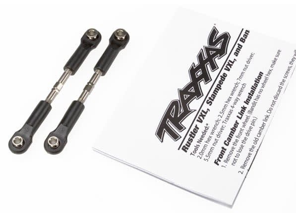 TRA2443 Traxxas Turnbuckles, camber link, 36mm (56mm center to center) (rear) (assembled with rod ends and hollow balls) (1 left, 1 right)