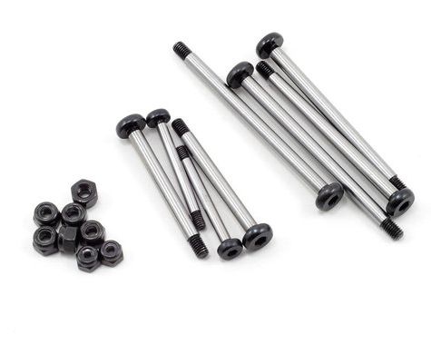 SPTST3640BK ST Racing Concepts Heat-Treated, Polished Steel Locknut-style Hinge Pin Kit for Traxxas Slash/Rustler/Stampede (Black)