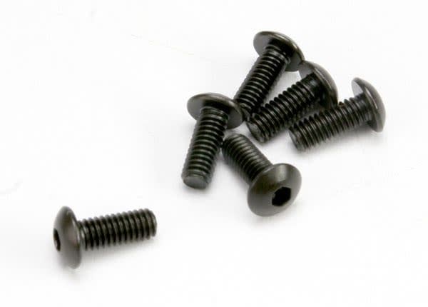 TRA3936 Traxxas Screws, 4x10mm button-head machine (hex drive) (6)
