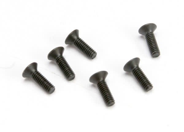 TRA2524 Traxxas Screws, 2.5x8mm countersunk machine (hex drive) (6)