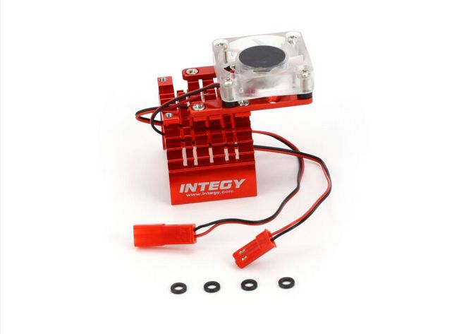 INTC22470RED Integy Motor Heatsink and Cooling Fan, Red
