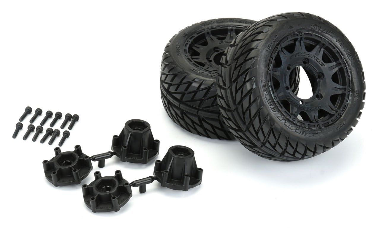 PRO10161-10 Pro-Line Racing Street Fighter LP 2.8'' MTD Raid Black 6x30 F/R