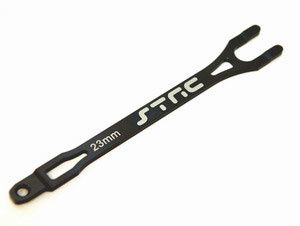 SPTST3727GM ST Racing ConceptsAluminum Pro Racing Battery Strap, Gun Metal, for Traxxas Slash