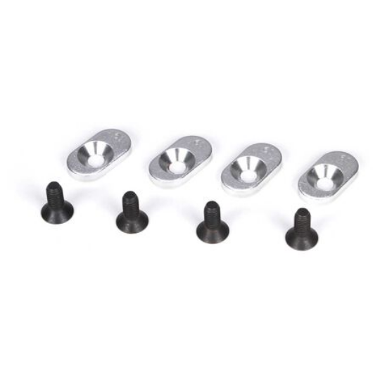 LOSB5806 Losi EngineMntInserts&Screws,17.5/58(4):5IVE-T,MINI WRC