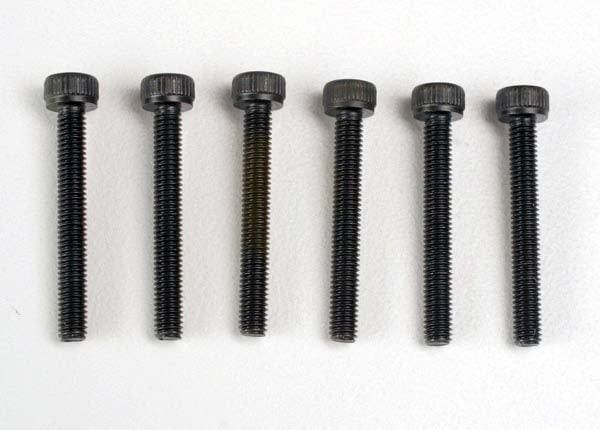 TRA2556 Traxxas Header screws, 3x23mm cap hex screws (6)