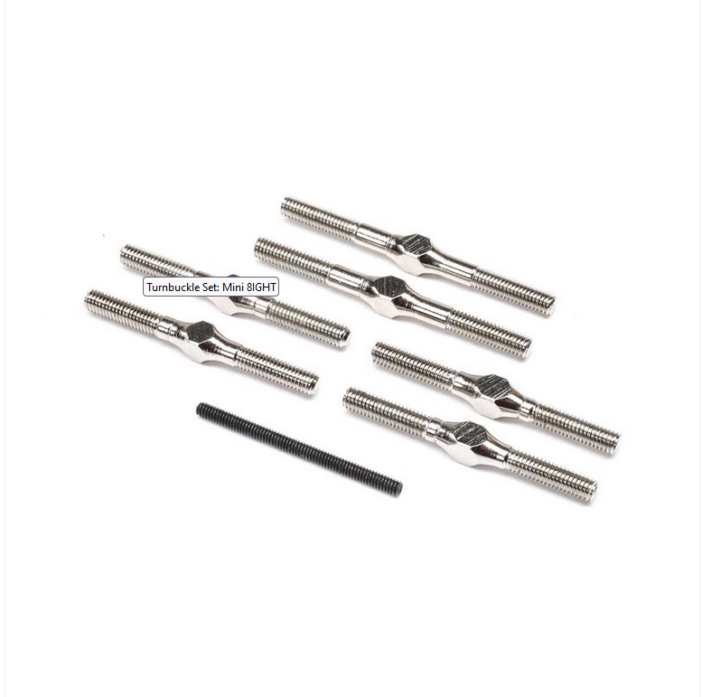LOSB1893 Losi Turnbuckle Set: Mini 8IGHT, DB
