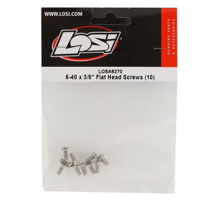 LOSA6270 Losi 5-40 x 3/8" Flat Head Screws (10)