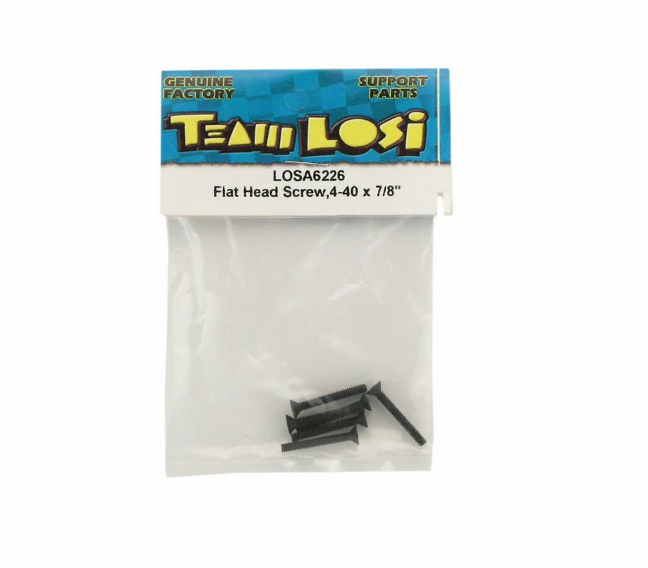 LOSA6226 Losi Flat Head Screws 4-40 7 x 8