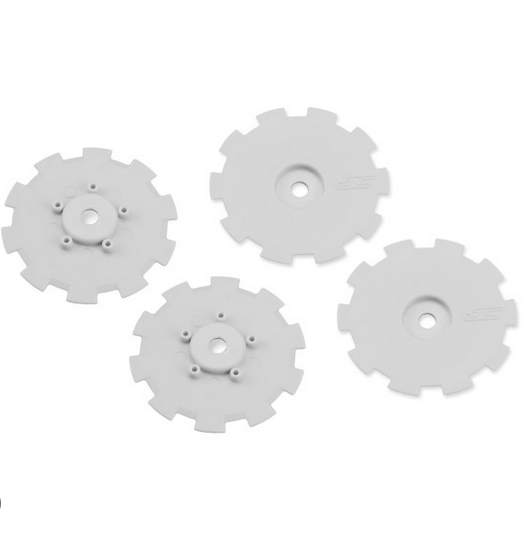 JCO3352WD JConcepts Hazard Wheel Dish (White) (4) (TEN-SCTE)