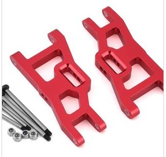 SPTST3631XR ST Racing Concepts Red Heavy Duty Front Suspension Arms Kit w/ Lock-Nut Hinge-Pins, for Traxxas Rustler/Stampede (Red)