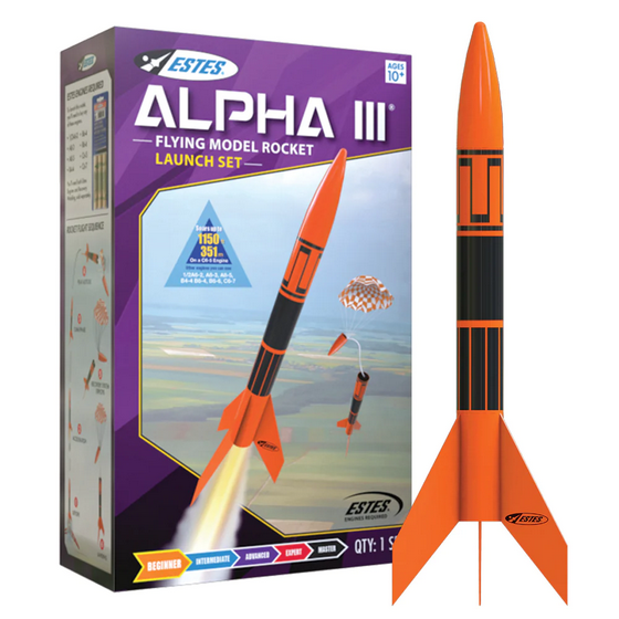 EST1427 Estes Alpha III Launch Set E2X Easy-to-Assemble