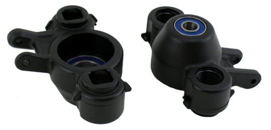 RPM80582 RPM Traxxas Revo, T-Maxx 2.5R / 3.3 & E-Maxx 16.8 Axle Carriers & Oversized Bearings-Black