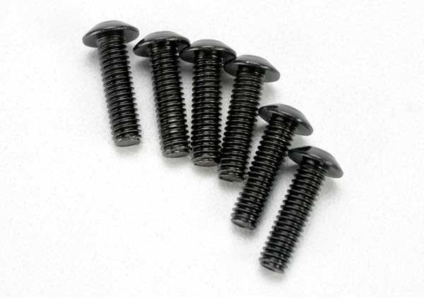 TRA3938 Traxxas Screws, 4x14mm button-head machine (hex drive) (6)