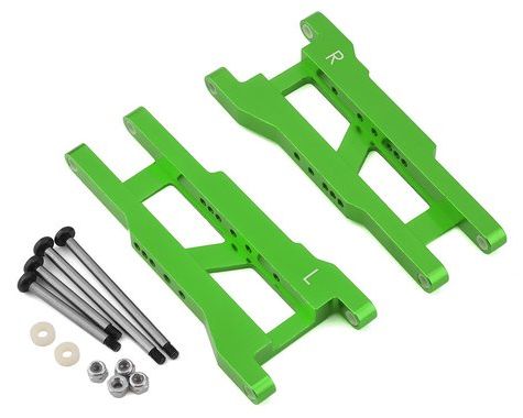 SPTST3655XG ST Racing Concepts Heavy Duty Rear Suspension Arm Kit w/ Lock-Nut Hinge-Pins for Traxxas Rustler/Stampede 2WD (Green)