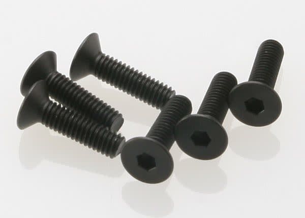 TRA2546 Traxxas Screws, 4x15mm countersunk machine (hex drive) (6)