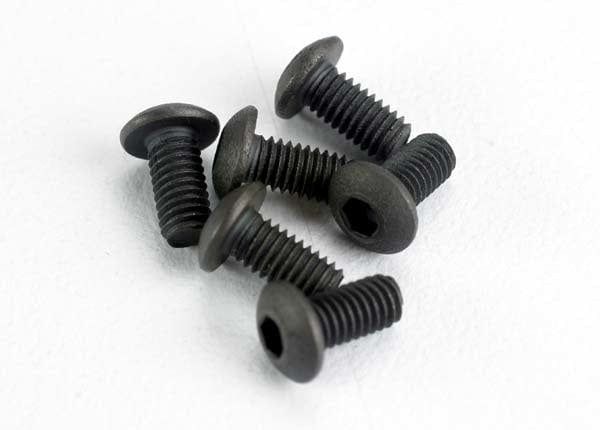 TRA2575 Traxxas Screws, 3x6mm button-head machine (hex drive) (6)