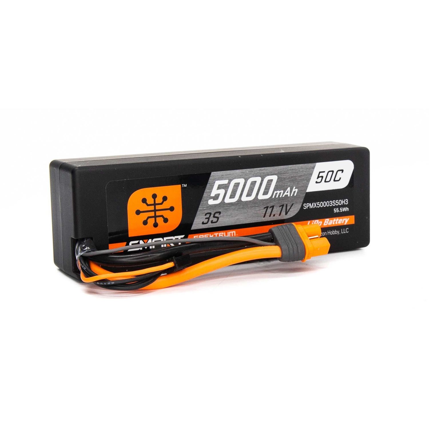 SPMX50003S50H3 Spektrum 5000mAh 3S 11.1V 50C Smart LiPo Hardcase
