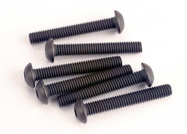 TRA2580 Traxxas Screws, 3x20mm button-head machine (hex drive) (6)