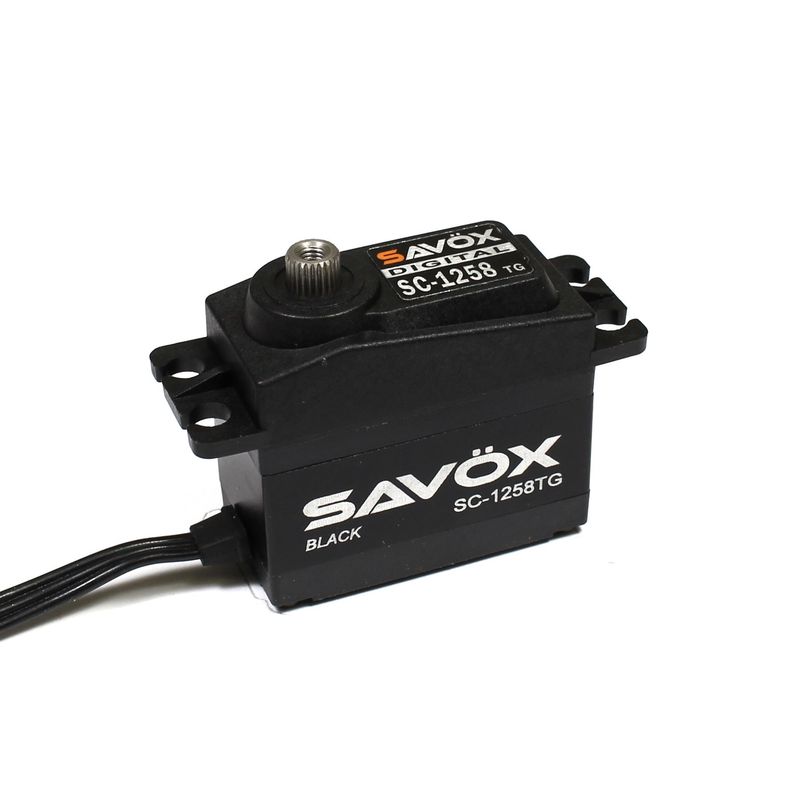 SAVSC1258TG-BE  Savox Black Edition, Standard Size Coreless Digital Servo, 0.08sec / 166oz @ 6V