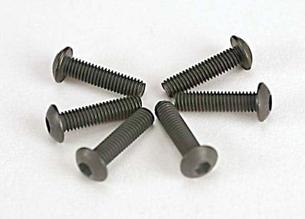 TRA2578 Traxxas Screws, 3x12mm button-head machine (hex drive) (6)