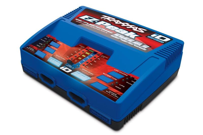 TRA2972 Traxxas Charger, EZ-Peak Dual, 100W, NiMH/LiPo with iD Auto Battery Identification