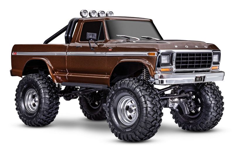 TRA92046-4 Traxxas Scale and Trail crawler with 1979 Ford  F-150 Ranger XLT body and Long Arm Lift Kit: 1/10 scale 4WD electric truck