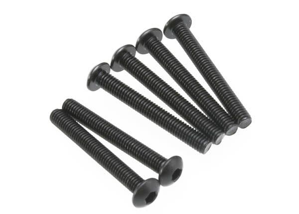 TRA2591 Traxxas Screws, 3x23mm button-head machine (hex drive) (6)