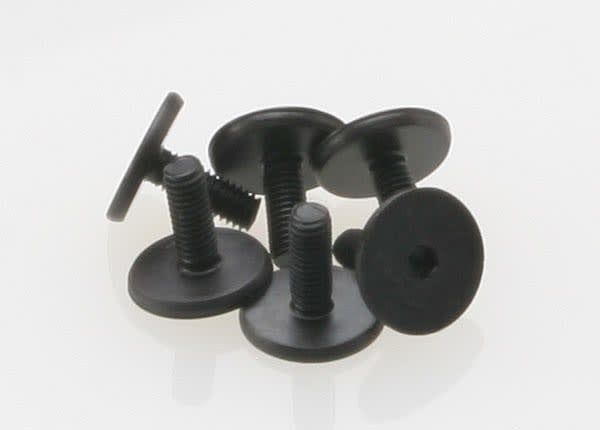TRA3931 Traxxas Screws, 3x8mm flat-head machine (hex drive) (6)
