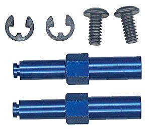 ASC1585 Team Associated Aluminum Front Axle (Blue) (B4)