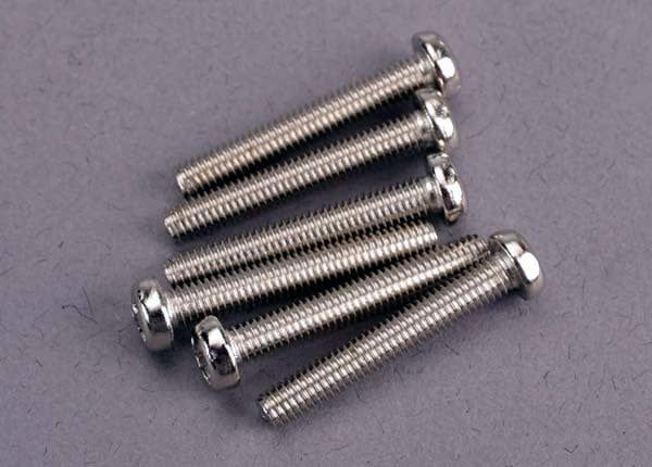 TRA2566 Traxxas Screws, 3x20mm roundhead machine (6)