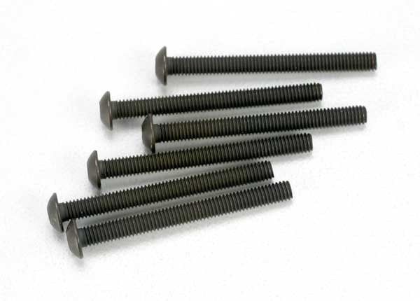 TRA2582 Traxxas Screws, 3x30mm button-head machine (hex drive) (6)