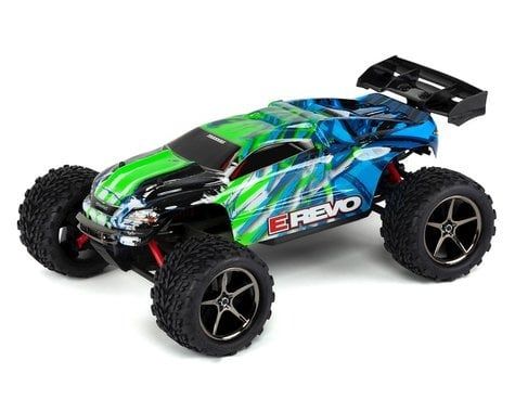 TRA71054-1 Traxxas E-Revo: 1/16-Scale 4WD Racing Monster Truck with TQ 2.4Ghz Radio System, Color: Green