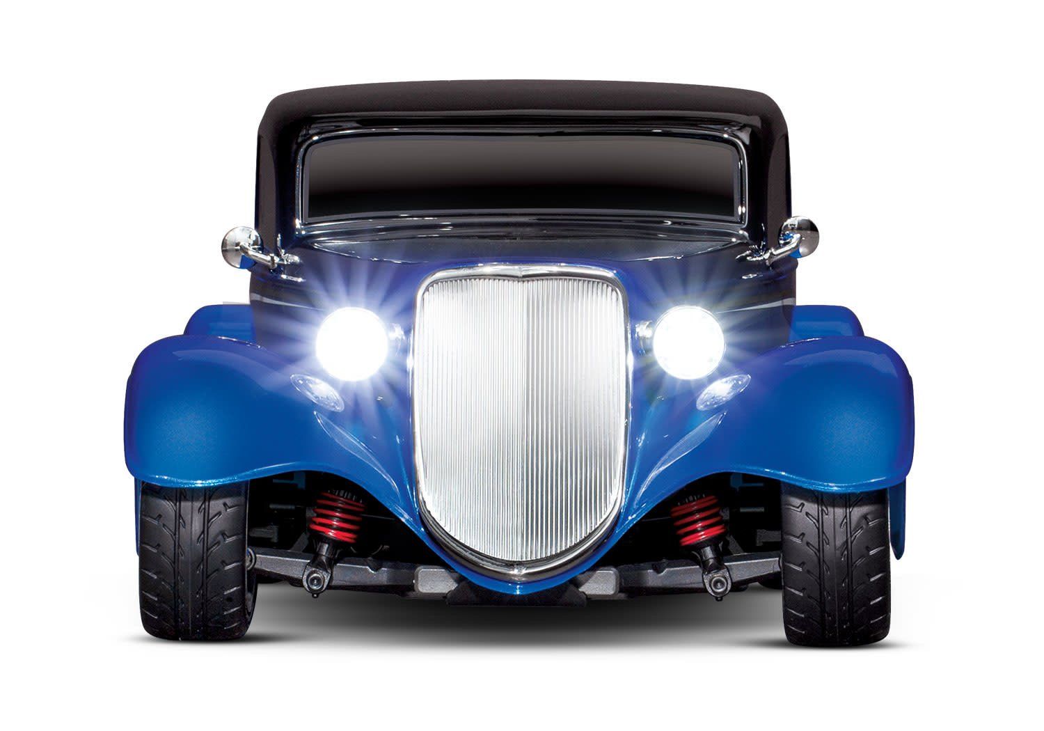 TRA93044-4 Traxxas Factory Five '33 Hot Rod Coupe; Fully assembled, RTR, w/ TQ 2.4GHz Radio System, XL-5 ESC, Titan 12T 550 motor, and ProGraphix painted replica body TRA93044-4 Traxxas Factory Five '33 Hot Rod Coupe; Fully assembled, RTR, w/ TQ 2.4GHz Radio System, XL-5 ESC, Titan 12T 550 motor, and ProGraphix painted replica body, Color: Blue