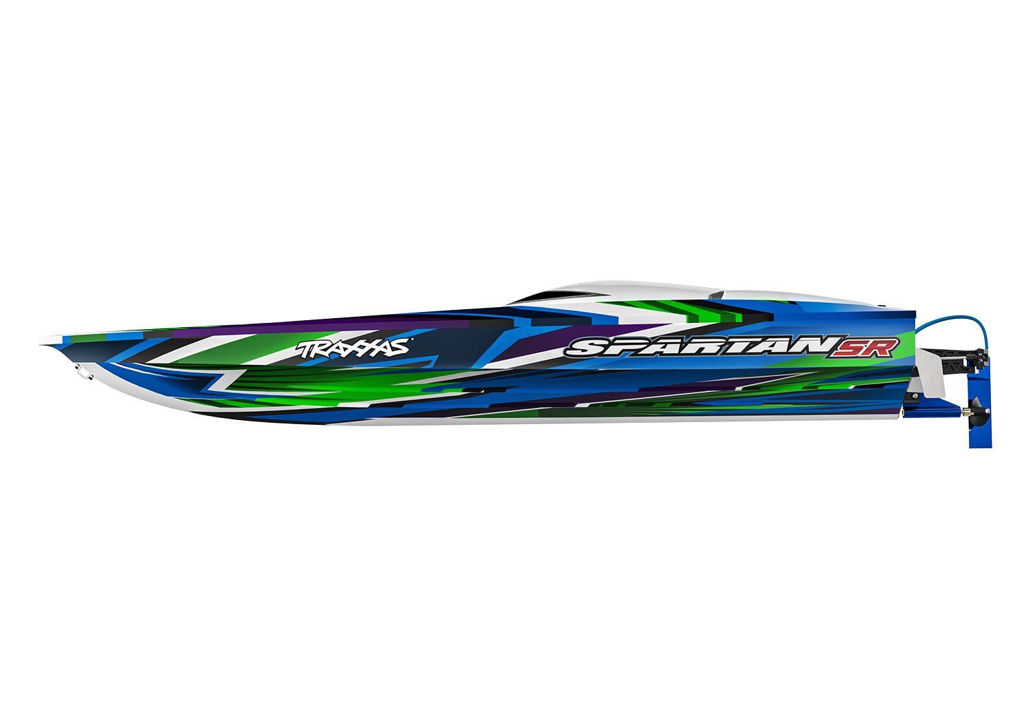 TRA103076-4 Traxxas Spartan SR 36" Brushless Boat, Color: Green
